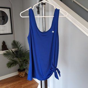 Athletic Top Royal Blue Tie Waist